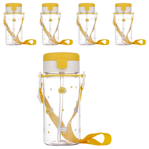 에디슨 유아용 프렌즈 흘림방지 에코젠 빨대컵, 350ml, 5개, 오리더기