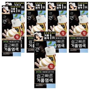 미쟝센 올 뉴 쉽고 빠른 거품 염색제, 2N흑색, 6개