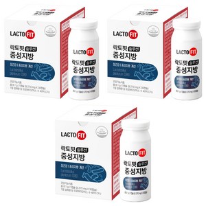 락토핏 솔루션 중성지방 유산균 8.1g, 30정, 3개