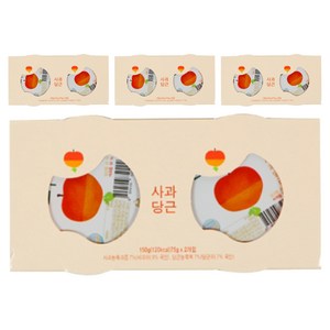 에코맘의산골이유식 유아용 산골푸딩 2p, 사과당근, 150g, 4개