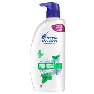 헤드앤숄더 두피 토탈 솔루션 쿨 멘솔 샴푸, 850ml, 5개