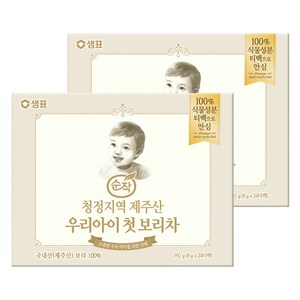 순작 제주산 우리아이 첫 보리차, 8g, 24개입, 2개