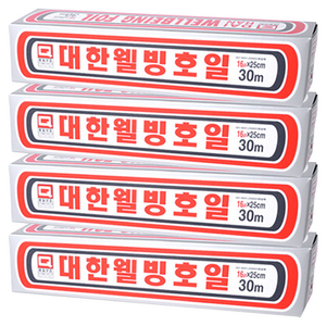 대한웰빙은박접시 호일, 30m, 4개