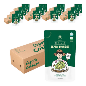푸릇담 젊은농부 유기농 양배추즙, 100ml, 420개