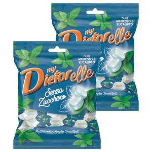 스페라리 디에토렐레 무설탕 캔디 멘톨 앤 유칼립투스, 70g, 6개