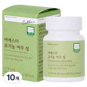 에스더포뮬러 여에스더 유기농 여주 정 30g, 60정, 10개