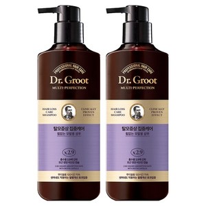닥터그루트 탈모증상 집중케어 멀티퍼펙션 힘없는 모발용 샴푸, 400ml, 2개