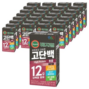 베지밀 고단백두유 검은콩, 190ml, 64개