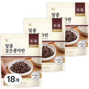 아침엔본죽 달콤 검은콩자반, 80g, 18개