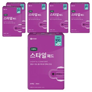 디펜드 여성용 스타일 참숯 패드형 성인기저귀, 24개입, 6개