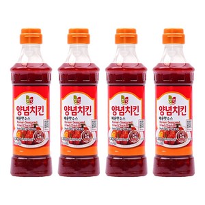첫맛 양념치킨 매운맛소스, 440g, 4개