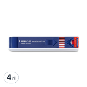 스테들러 컬러 홀더심 204 레드, 2mm, 4개