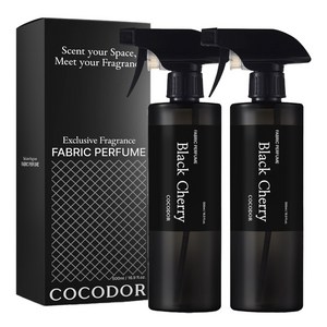 코코도르 패브릭 퍼퓸 섬유탈취제 블랙체리 본품, 500ml, 2개
