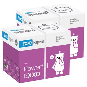 엑소 큐트베어 복사용지 80g, A4, 5000개