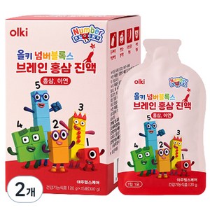 올키 넘버블록스 브레인 홍삼 진액 15p, 300g, 2개