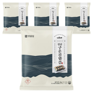 정담김 구운 김밥김 10p, 22g, 4개