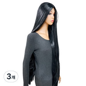 파티공구 긴머리 귀신가발 롱타입 FREE(90cm), 블랙, 3개