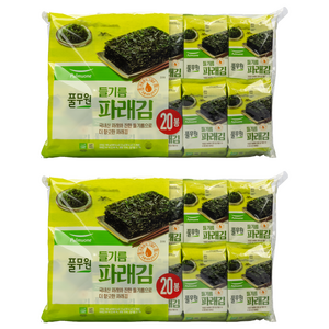 풀무원 들기름 파래김, 100g, 2개