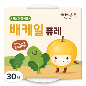 베이비본죽 퓨레, 30개, 100g, 배케일