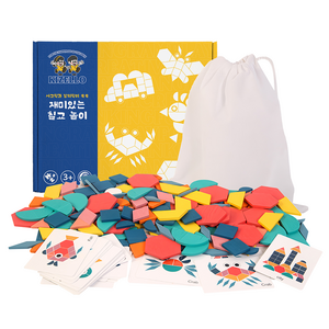 키젤로 사고력과 창의력이 쑥쑥 재미있는 칠교 놀이, 1인용, 1세트