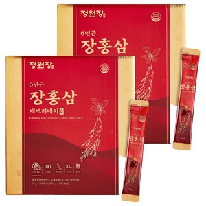 정원장 6년근 에브리데이 장홍삼 스틱 100p, 1kg, 2박스