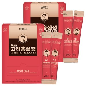 고철남헬스케어 6년근 고려홍삼정 스탠다드 홍삼스틱, 100회분, 2개
