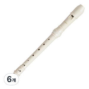 삼익악기 저먼식 리코더 SRG-80, 아이보리, 6개