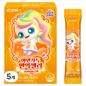 락피도 아연가득 면역젤리 18p, 270g, 5개