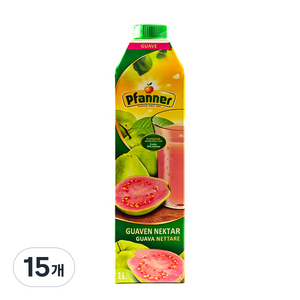 파너 구아바 음료, 1L, 15개