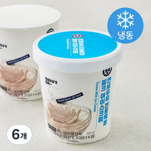 연세우유 전용목장 밀크 아이스크림 (냉동), 474ml, 1개입, 6개