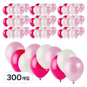 파티팡 라운드 풍선, 러브어써트(랜덤 발송), 300개입