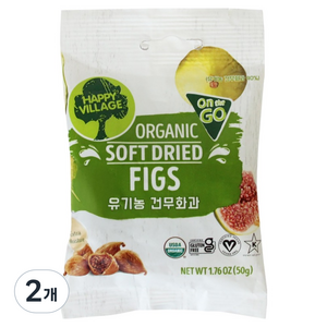 해피빌리지 유기농 건무화과, 2개, 50g