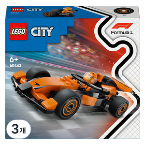 레고 시티 McLaren 레이스 카와 F1 드라이버 60442, 혼합색상, 3개