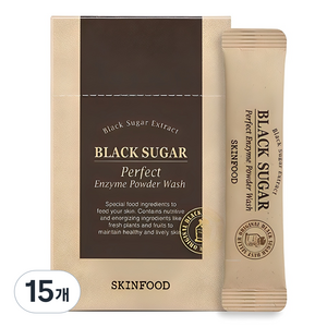 스킨푸드 블랙슈가 퍼펙트 엔자임 파우더 워시 30p, 36g, 15개
