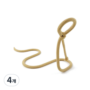 알럽홈 로프 인테리어 와인 거치대, 베이지, 4개