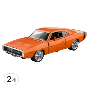 라스타 Rastar 1970 닷지 Charger R/T 1:36 다이캐스트, 혼합색상, 2개