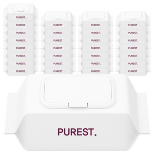 퓨어스트 시그니처 초순수 저자극 엠보싱 아기물티슈 캡형, 40개, 100매, 50g