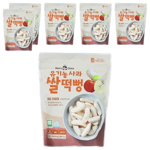 맛있는풍경 유기농 사과 쌀떡뻥, 사과맛, 25g, 6개