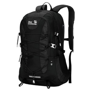 뉴아웃랜더 대용량 경량 볼트 등산배낭 45L, 블랙