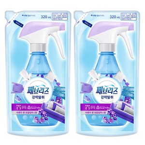 페브리즈 섬유탈취제 라벤더 앤 유칼립투스향 리필, 320ml, 2개