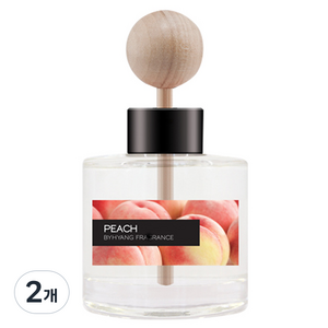 더허브샵 바이향 오토모티브 차량용 디퓨져 50ml x 2p 세트, 2개, 피치