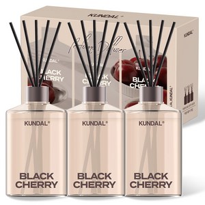 쿤달 퍼퓸 디퓨저 선물세트, 블랙체리, 500ml, 3개