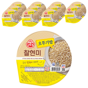 오뚜기 오뚜기밥 찰현미, 210g, 12개
