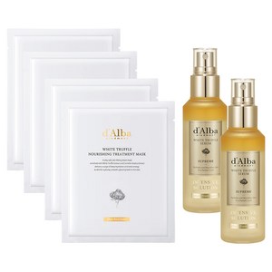 [비건뷰티] 달바 화이트 트러플 수프림 인텐시브 세럼 100ml + 너리싱 마스크 2p, 2개