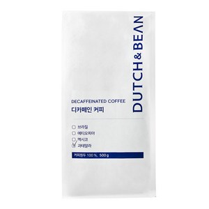 더치앤빈 과테말라 디카페인 분쇄 커피, 500g, 1개, 모카포트(중간~고움)