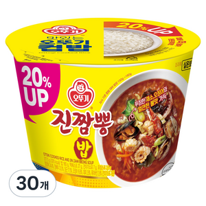 오뚜기 컵밥 증량 진짬뽕밥, 217.5g, 30개
