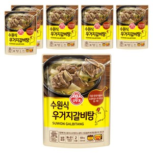 오뚜기 수원식 우거지갈비탕, 6개, 500g
