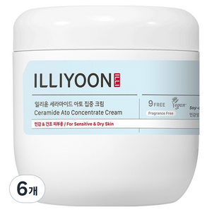 일리윤 세라마이드 아토 집중크림 무향, 500ml, 6개