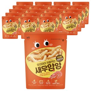 남양유업 우리아이 처음먹는 얌얌 과자, 새우맛, 40g, 20개