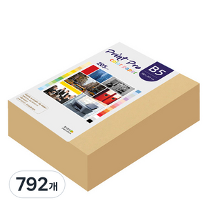 종이문화 프린트프로 두꺼운 칼라복사지 No.04 버프 205g 264p, B5, 792개